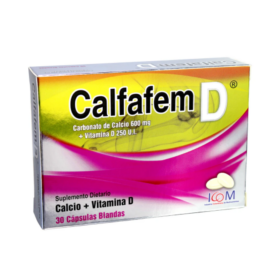 CALFAFEM D 600MG/250UI 30 CAP.BLAN ICOM