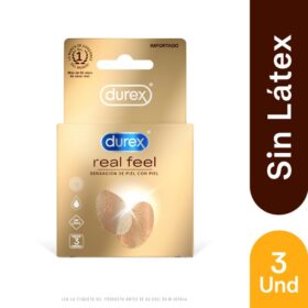 PRESERVAT.DUREX REAL FEEL  3 UND