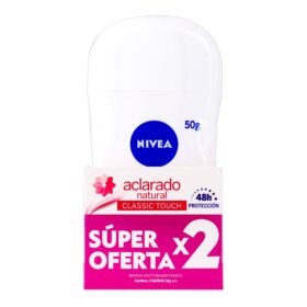 2 DTE.NIVEA BARRA TONO NATURAL 50 G