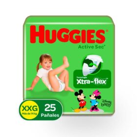 HUGGIES ACTIVE SEC ET.5 XXG 25 UNDS