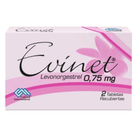 EVINET 0.75 MG 2 TABLETAS14472