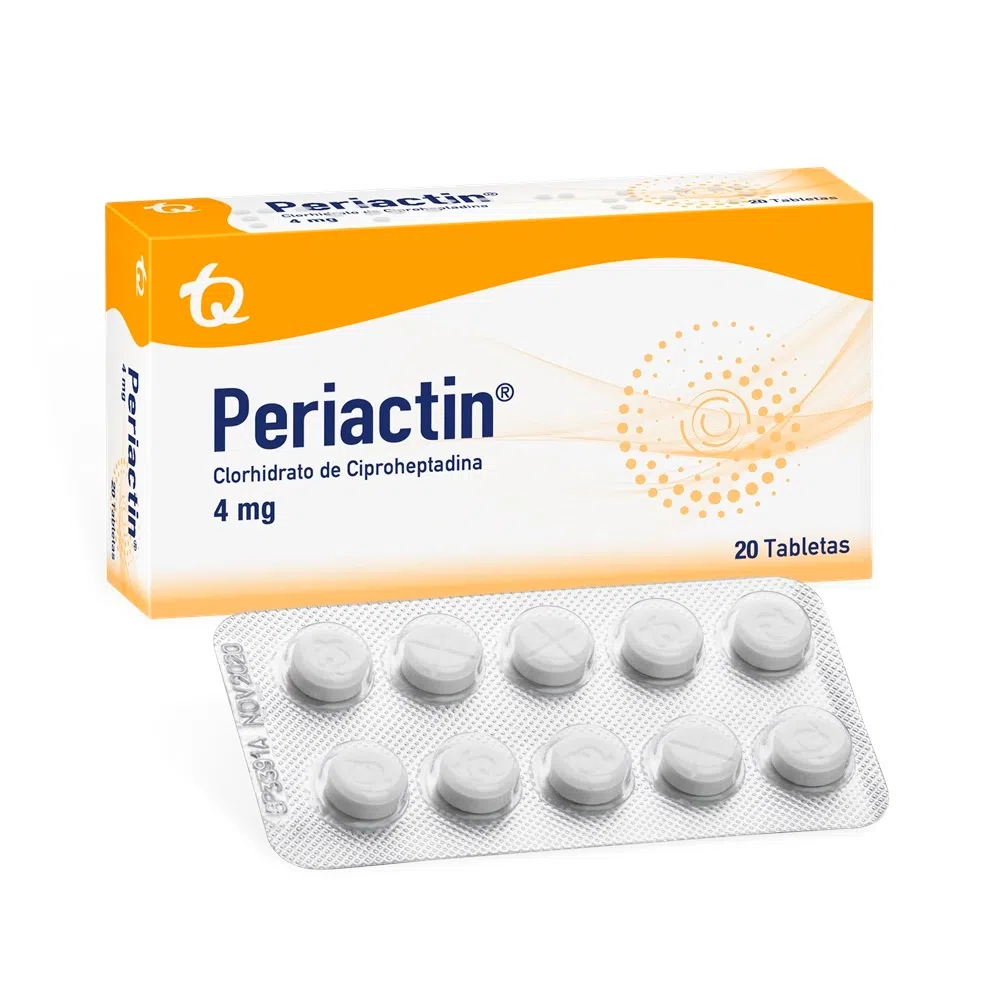 PERIACTIN 20 TABLETAS - Droguería Profamiliar Manizales