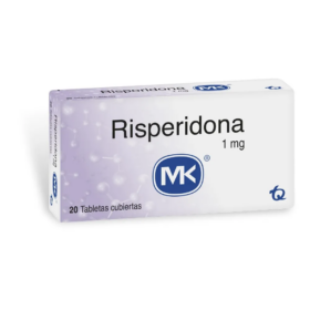 RISPERIDONA 1 MG 20 TABLETAS MK