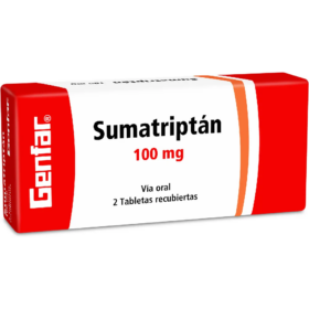 SUMATRIPTAN 100 MG 2 TABLETAS GF