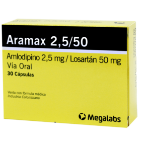 ARAMAX 2.5/50 MG 30 CAPSULAS