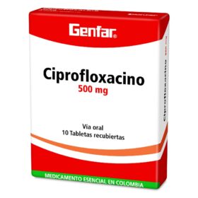CIPROFLOXACINO 500 MG 10 TABLETAS GF