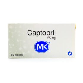 CAPTOPRIL 25 MG 30 TABLETAS MK