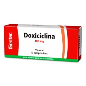 DOXICICLINA 100 MG 10 TABLETAS GF
