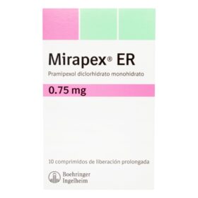 MIRAPEX ER 0.75 MG 10 TBS