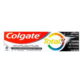 COLGATE TOTAL 12 CARB.ACTIVADO 75 ML