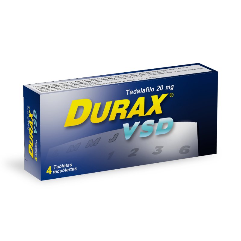 100021801 DURAX VSD 20 MG 4 TBS - Imagen 1