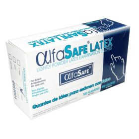 GUANTE EXAMEN ALFA LATEX 100 UND L