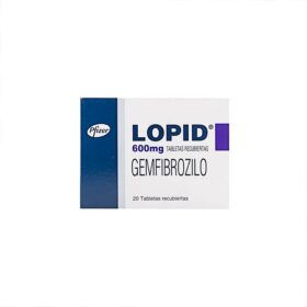 LOPID 600 MG 20 TABLETAS
