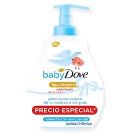 2 JAB. DOVE BABY ENR 400ML P.E