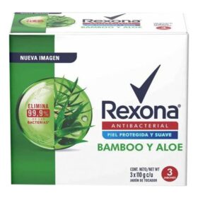 3 JABONES REXONA BAMBOO E ALOE 110 G