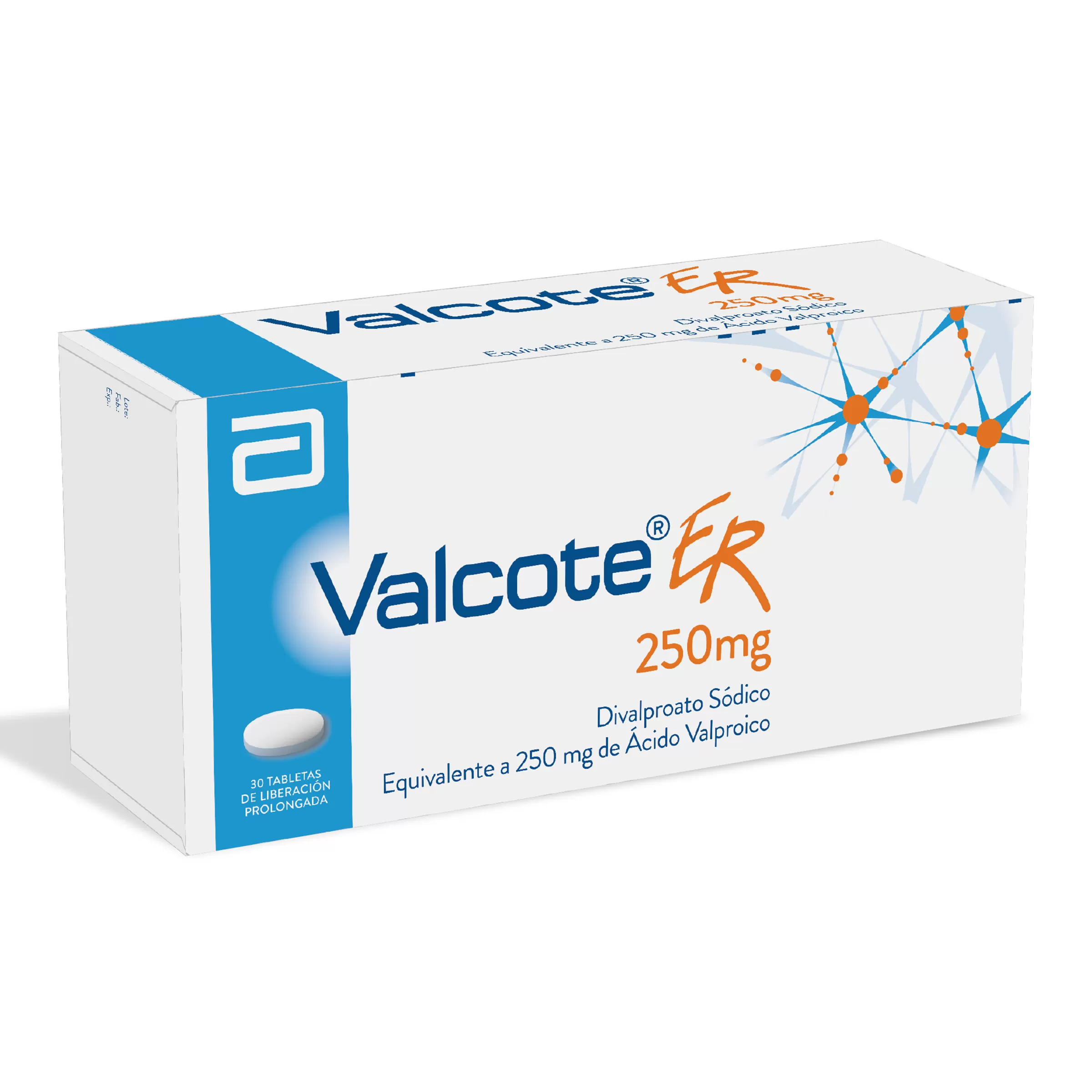 VALCOTE ER 250 MG 30 TBS - Imagen 1