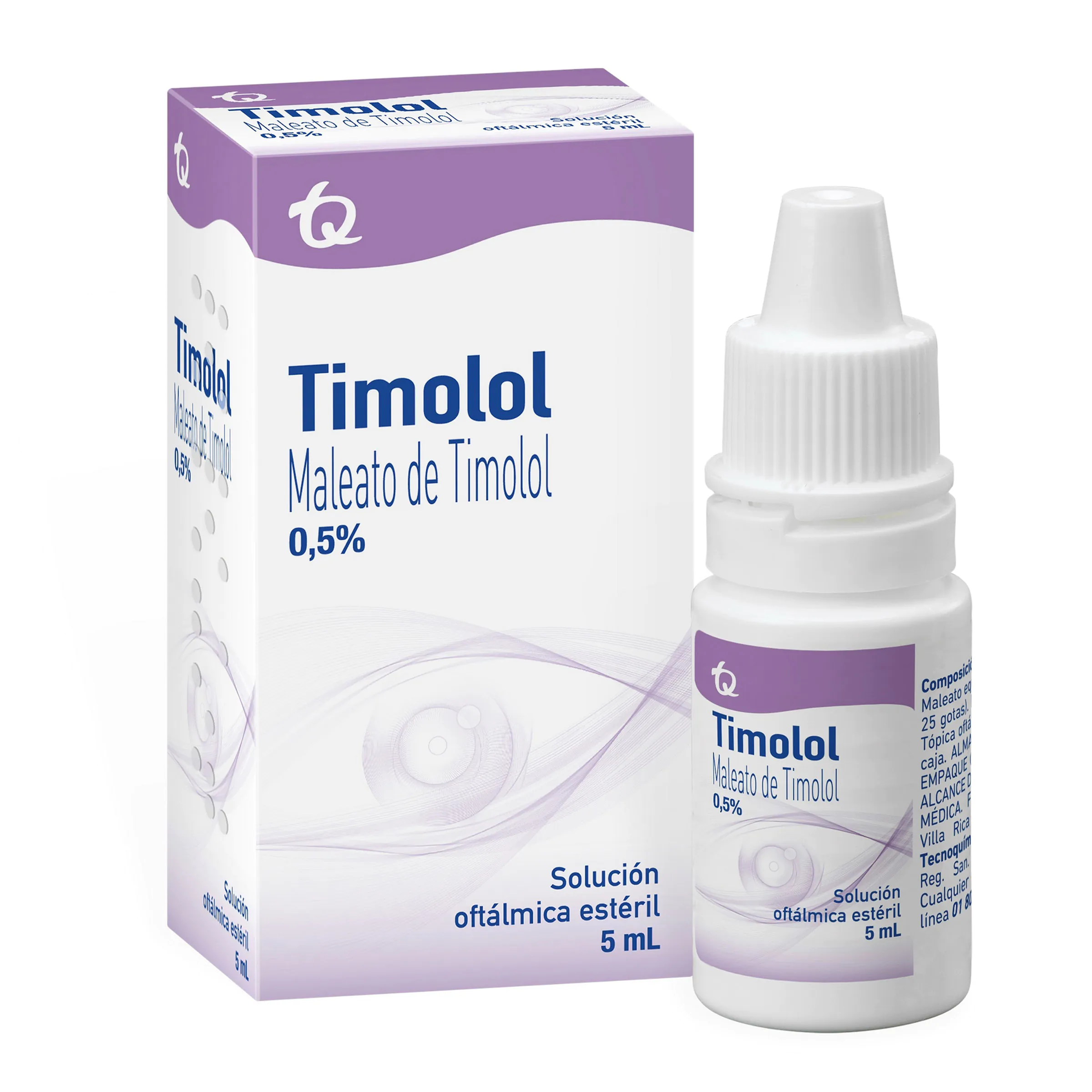 TIMOLOL MALEATO 0.5% GOTAS OFTAL.5 ML MK - Imagen 1
