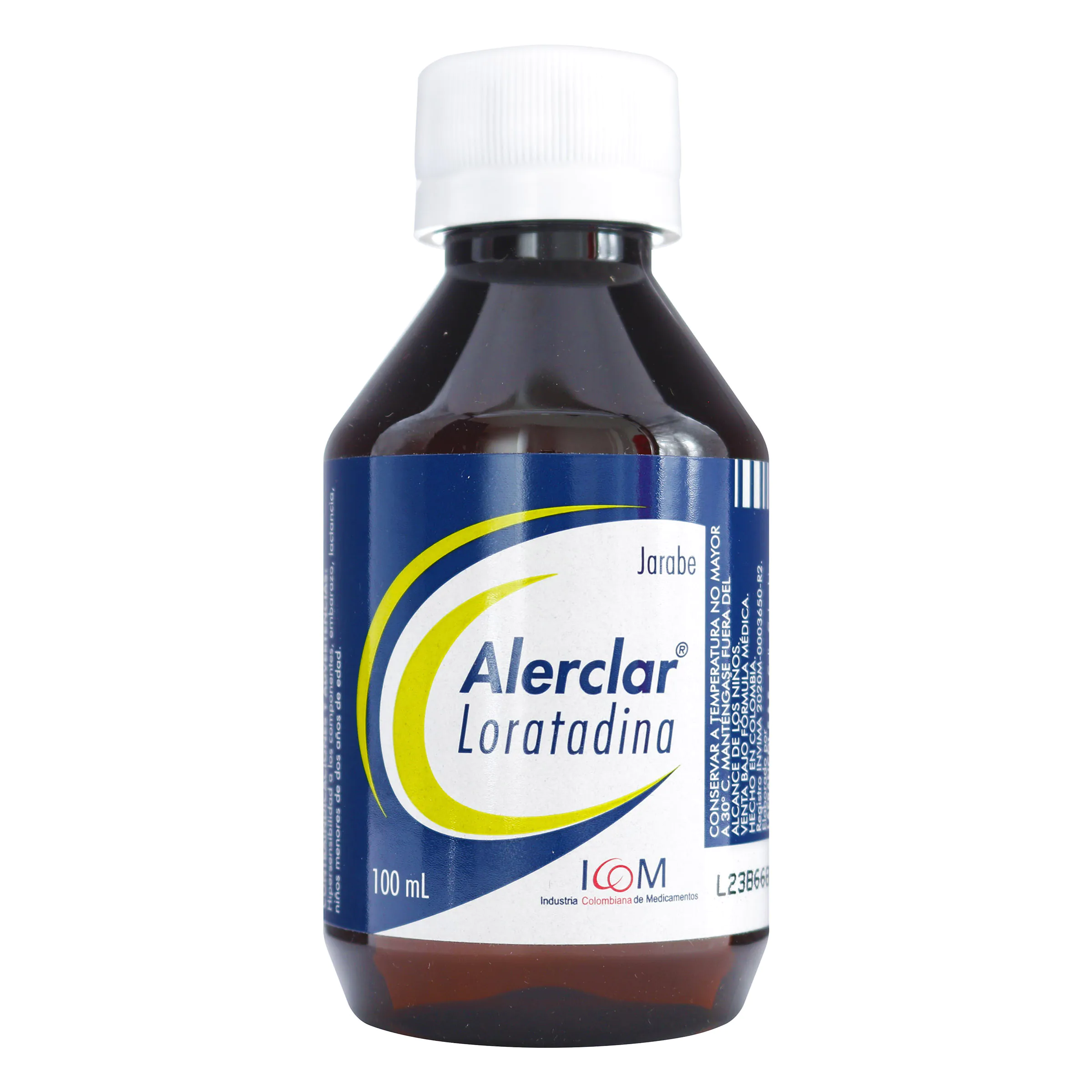 LORATADINA ALERCLAR 5 MG/5 ML JBE 100 ML ICOM - Imagen 1