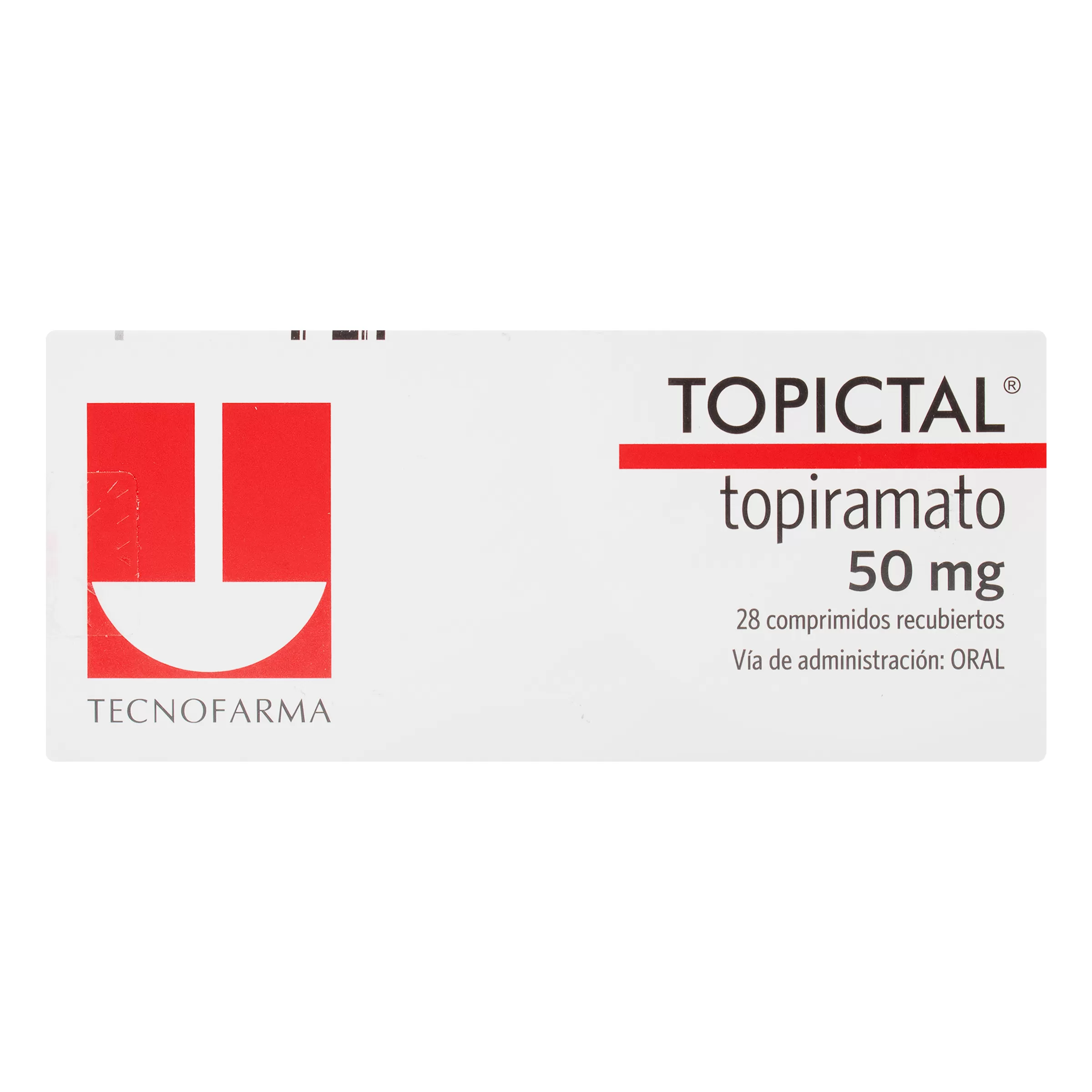 100016337 TOPICTAL 50 MG 28 TABLETAS - Imagen 1