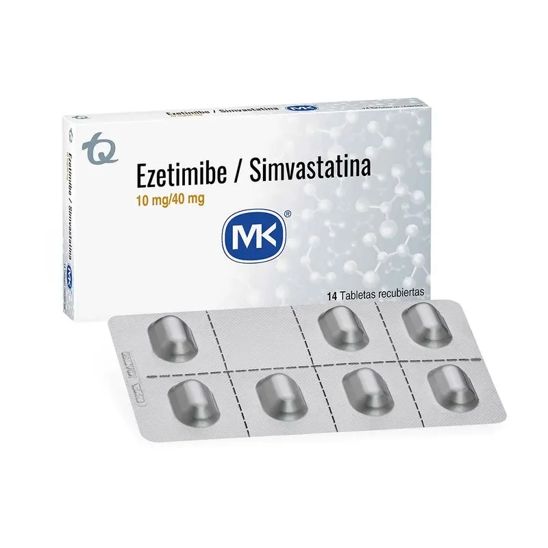 100016985 EZETIMIBA 10MG SIMVAS.40MG 14TBS MK - Imagen 1