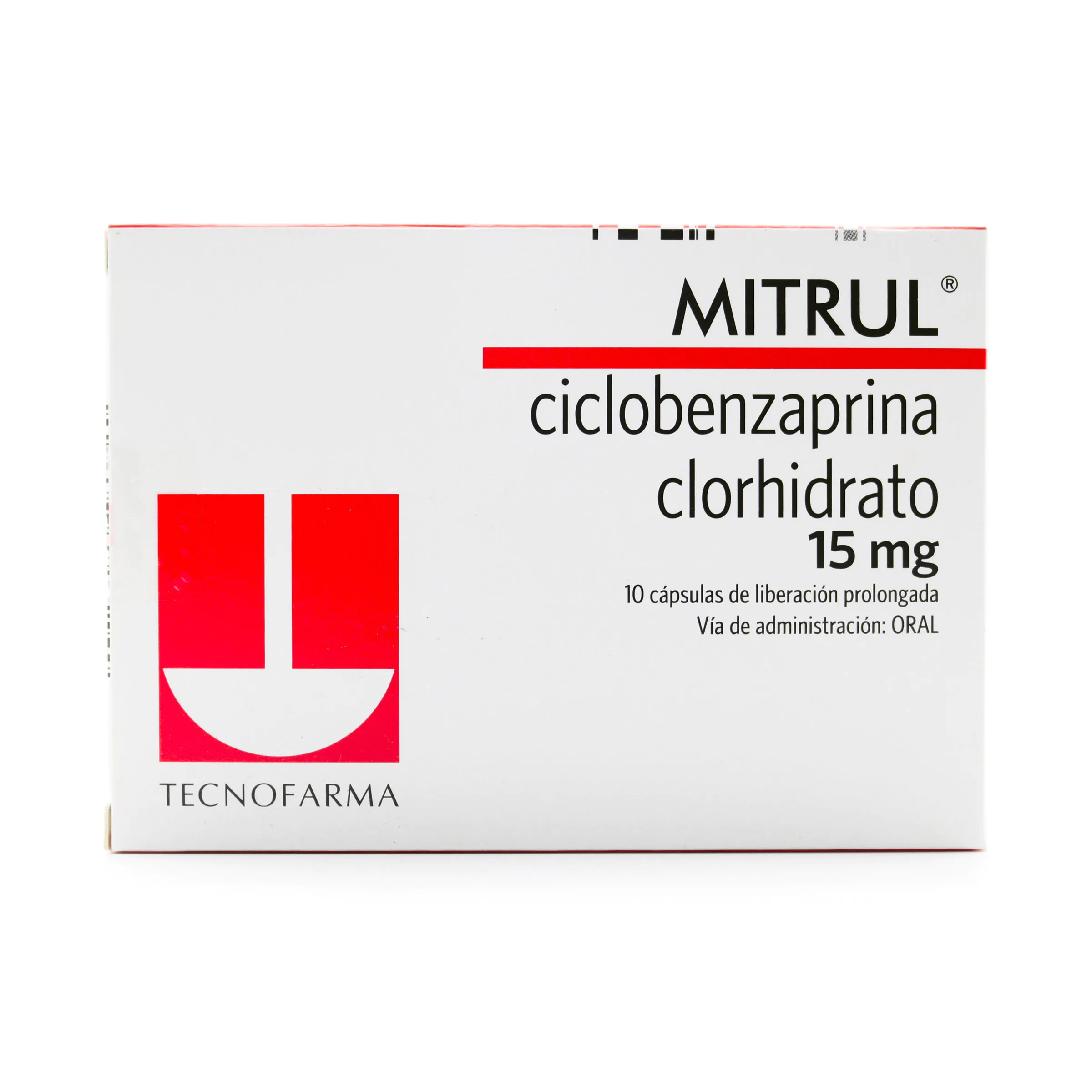 MITRUL 15 MG 10 TABLETAS - Imagen 1