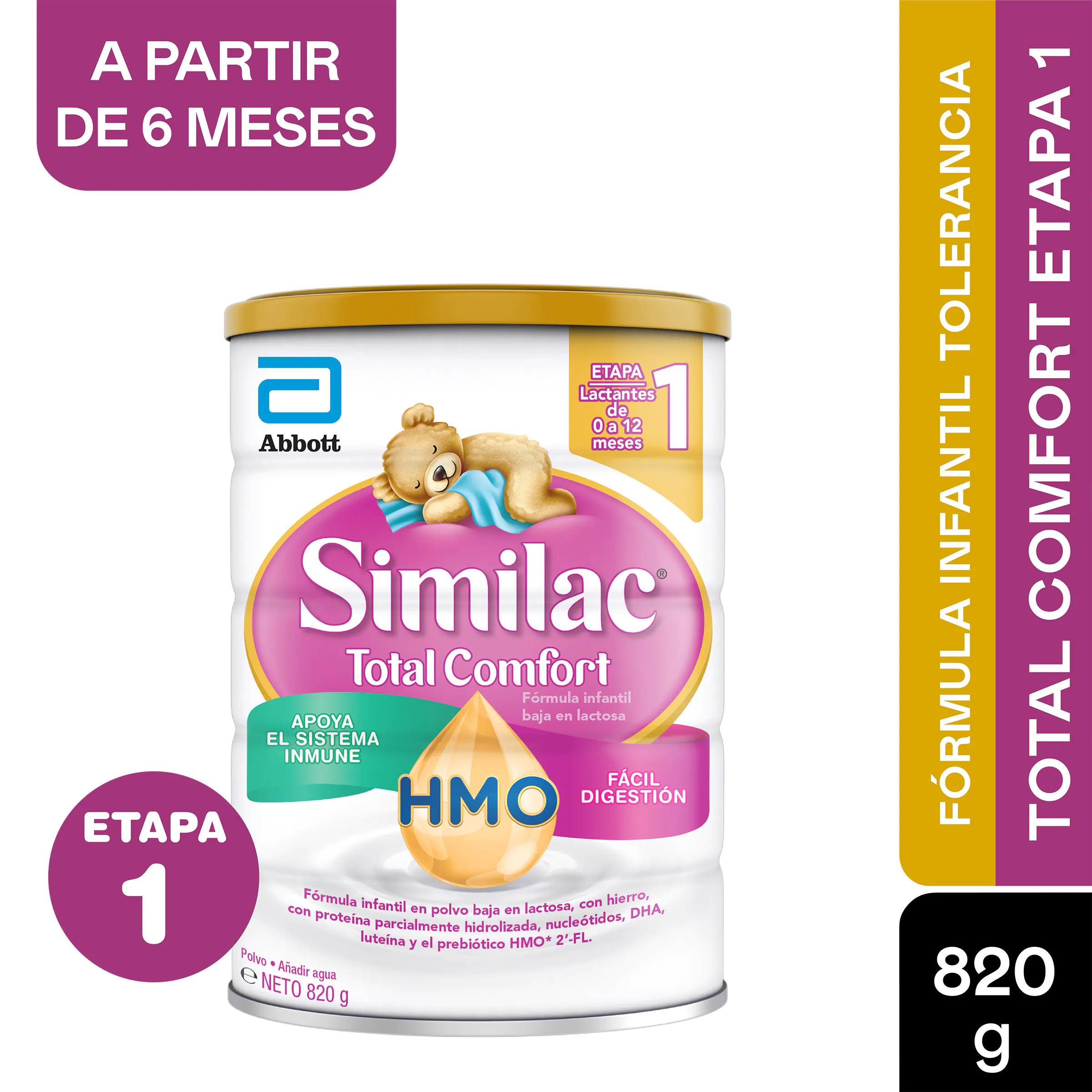 100024624 SIMILAC 1 TOTAL COMFORT  HMO 820 GR - Imagen 1