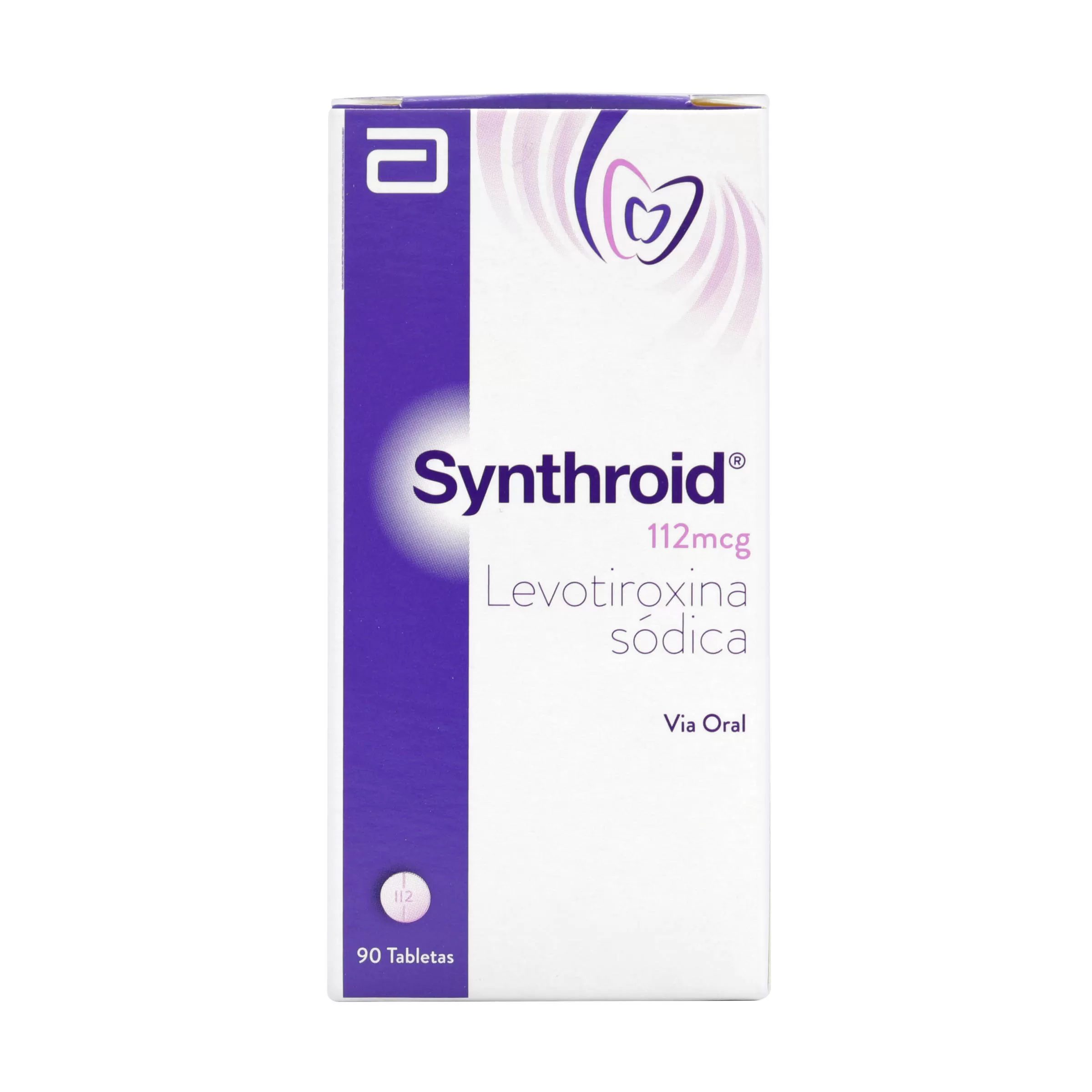 SYNTHROID 112 MCG FRASCO 90 TABLETAS - Imagen 1