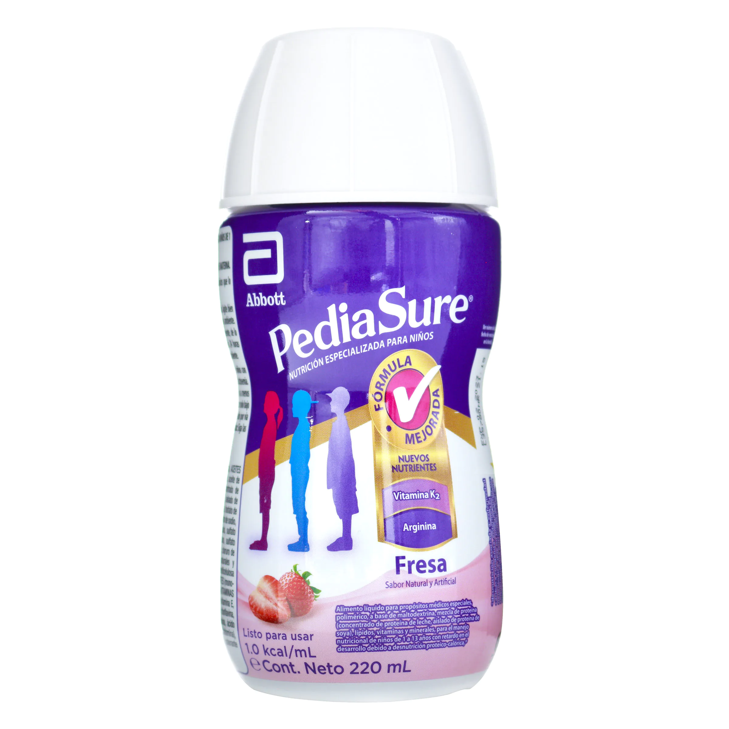 100027046_1 PEDIASURE LIQ.MRI FRESA RPB  220ML - Imagen 1