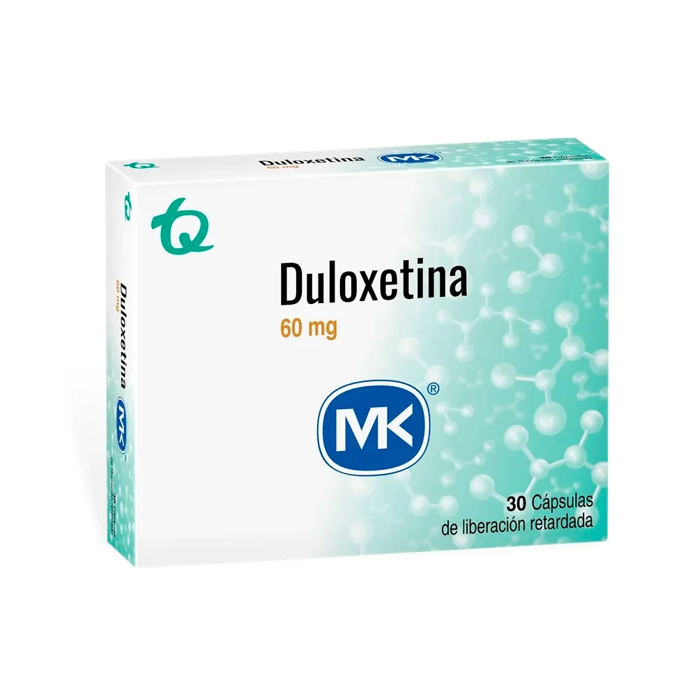 100027181 DULOXETINA 60 MG 30 TABLETAS MK - Imagen 1