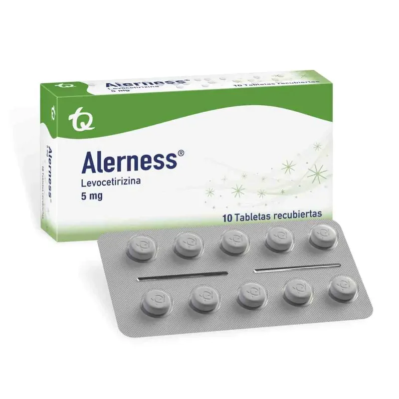 ALERNESS LEVOCETIRIZINA 5 MG 10 TBS - Imagen 1