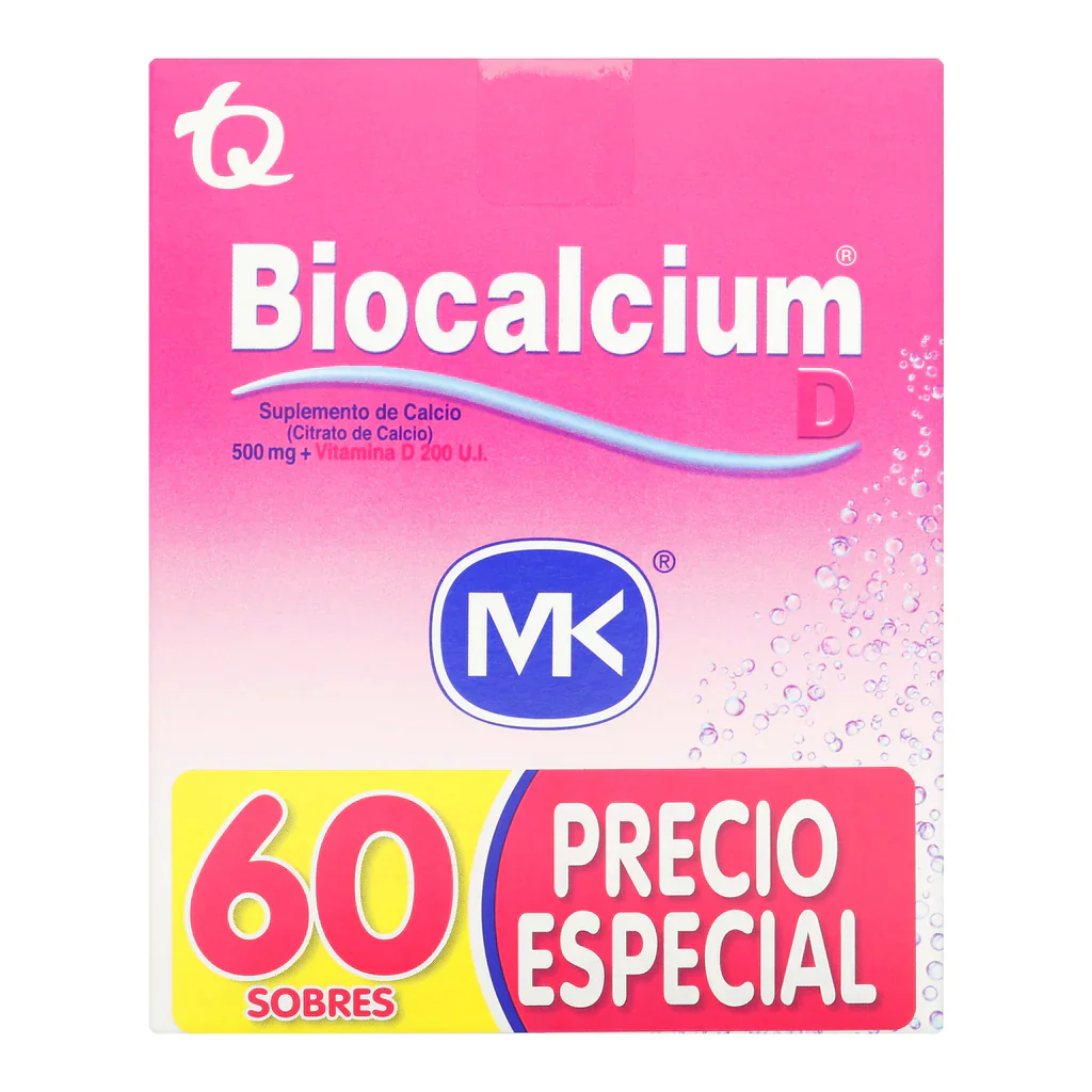 100027199 BIOCALCIUM D POLVO 500 MG 60 SBS P.ESPEC - Imagen 1