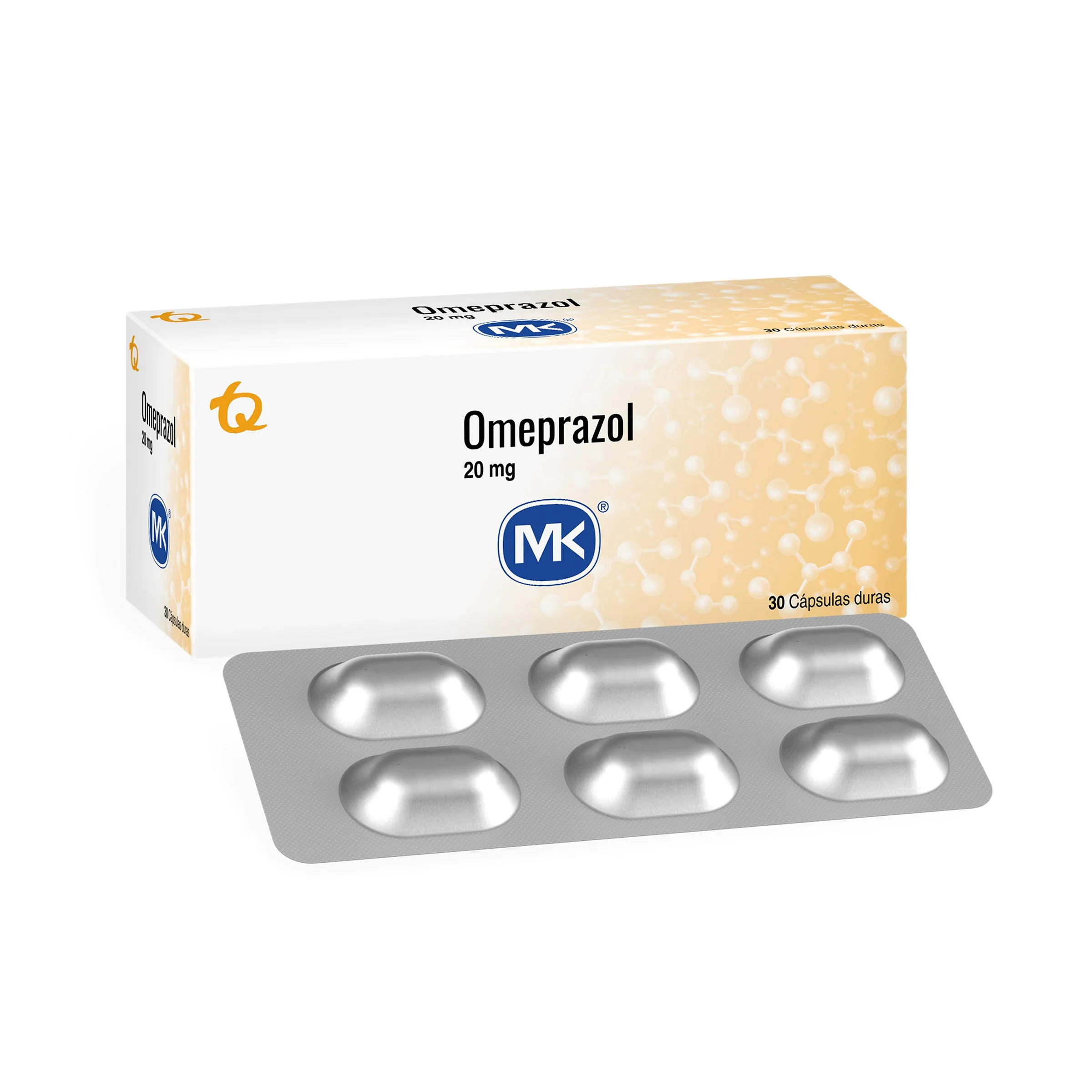 OMEPRAZOL 20 MG 30 CAPSULAS MK - Imagen 1
