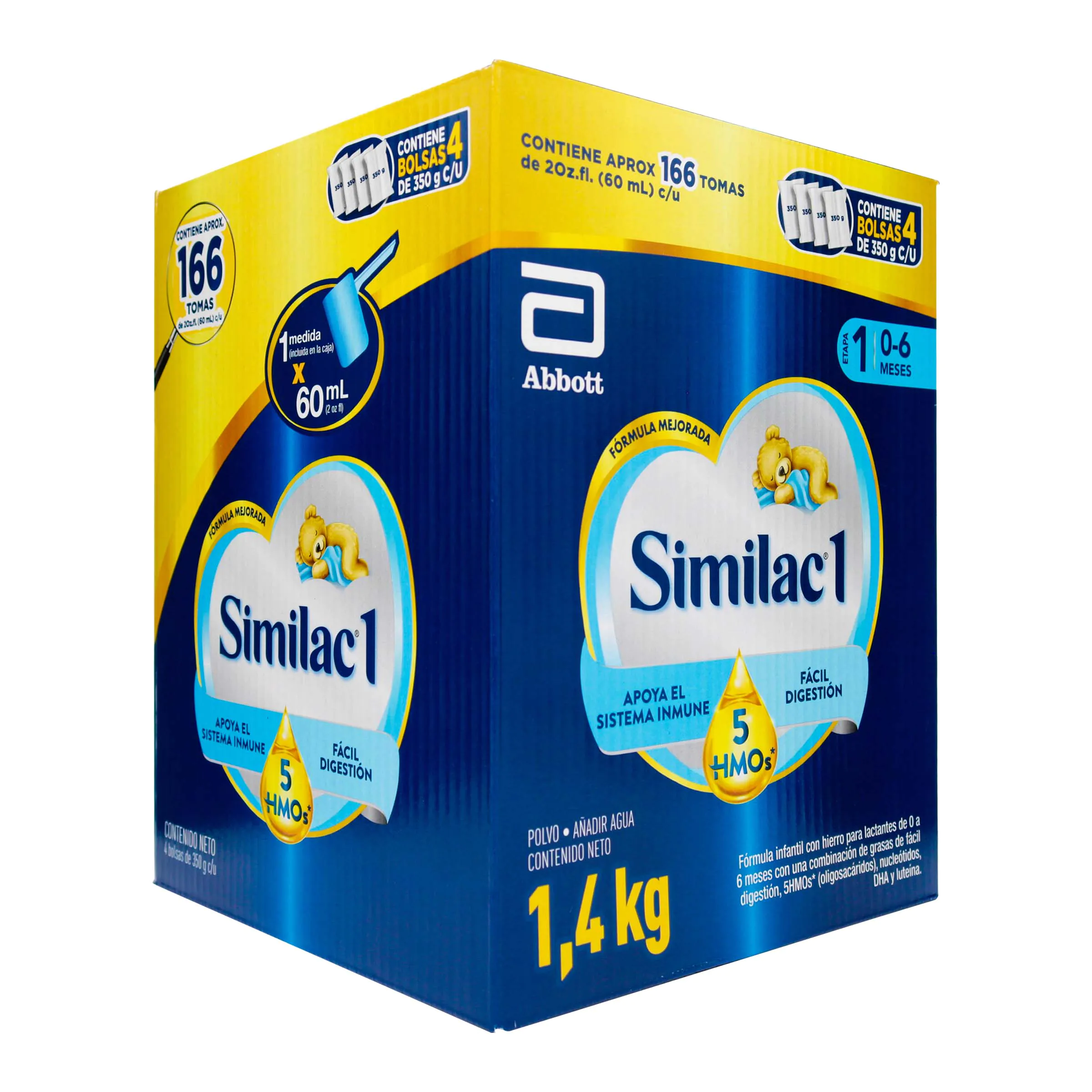 SIMILAC 1 5HMOS CAJA 1400GRS - Imagen 1