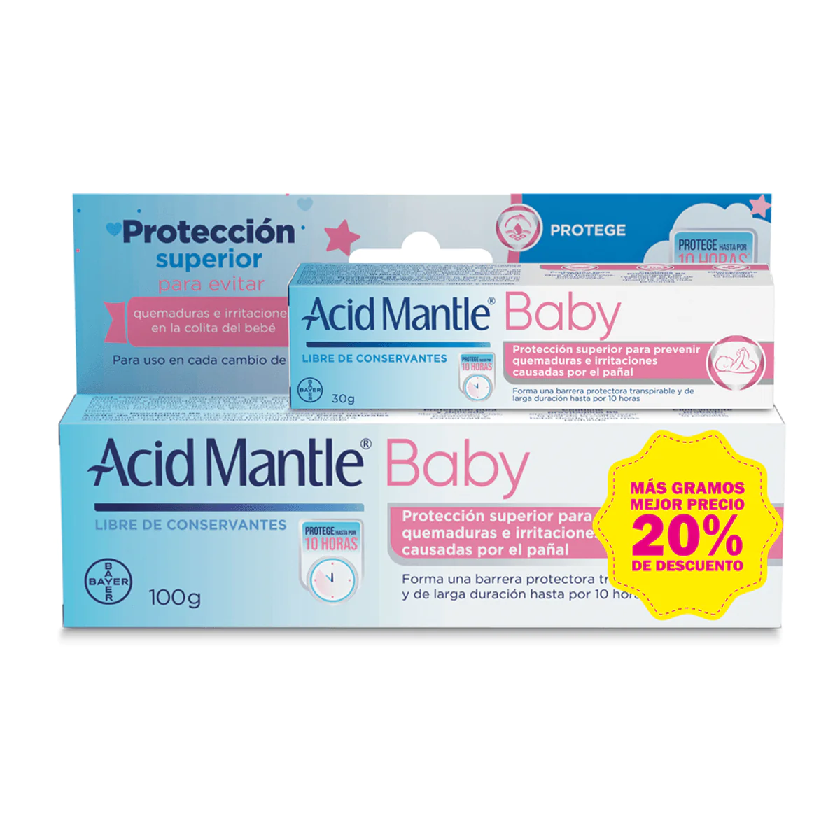 ACID MANTLE BABY CREMA 100GR+AC.BABY 30G - Imagen 1