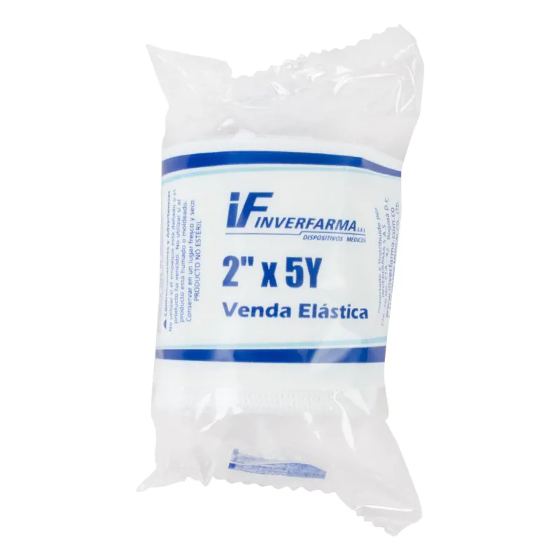 VENDA ELASTICA BLANCA 2X5 INVERFARMA - Imagen 1