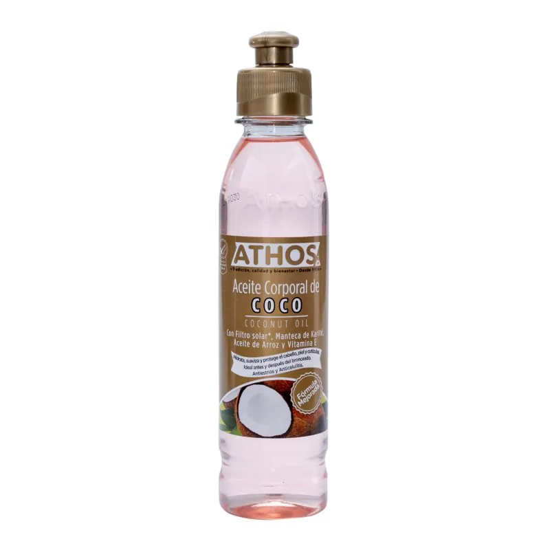 ACEITE CORPORAL ATHOS COCO 250 ML - Imagen 1