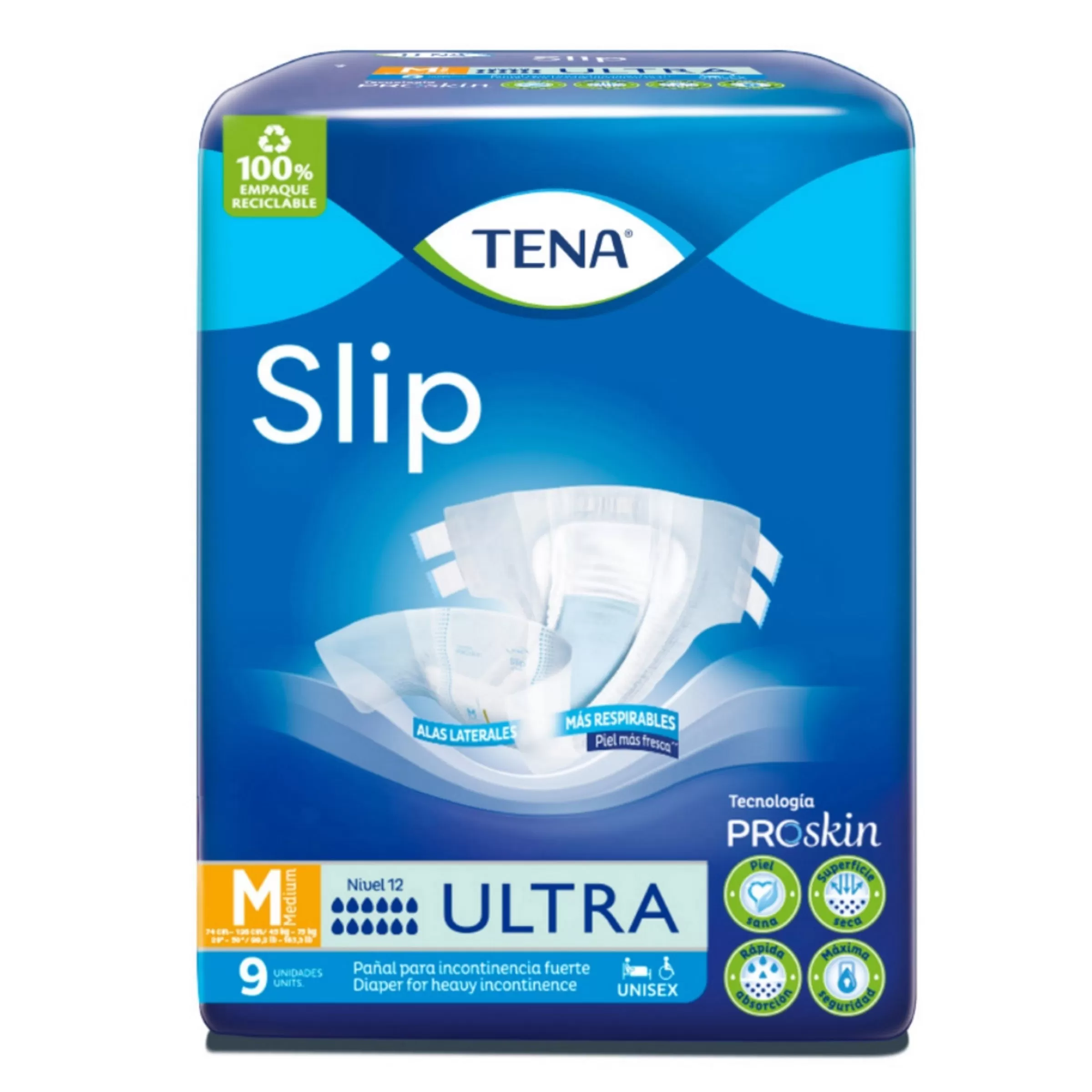 TENA SLIP ULTRA TALLA M 9 UND - Imagen 1