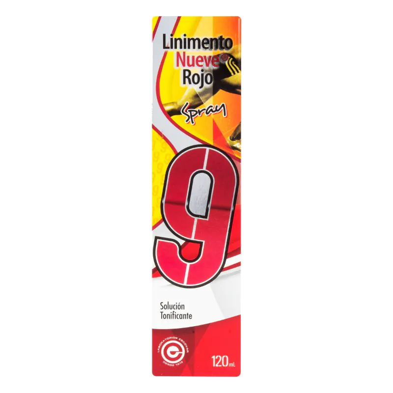 LINIMENTO 9 ROJO SPRAY 120 ML - Imagen 1