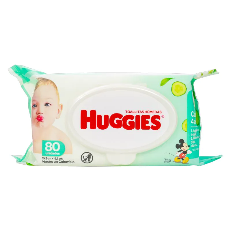 TOALLITAS HUMEDAS HUGGIES 80 UND - Imagen 1