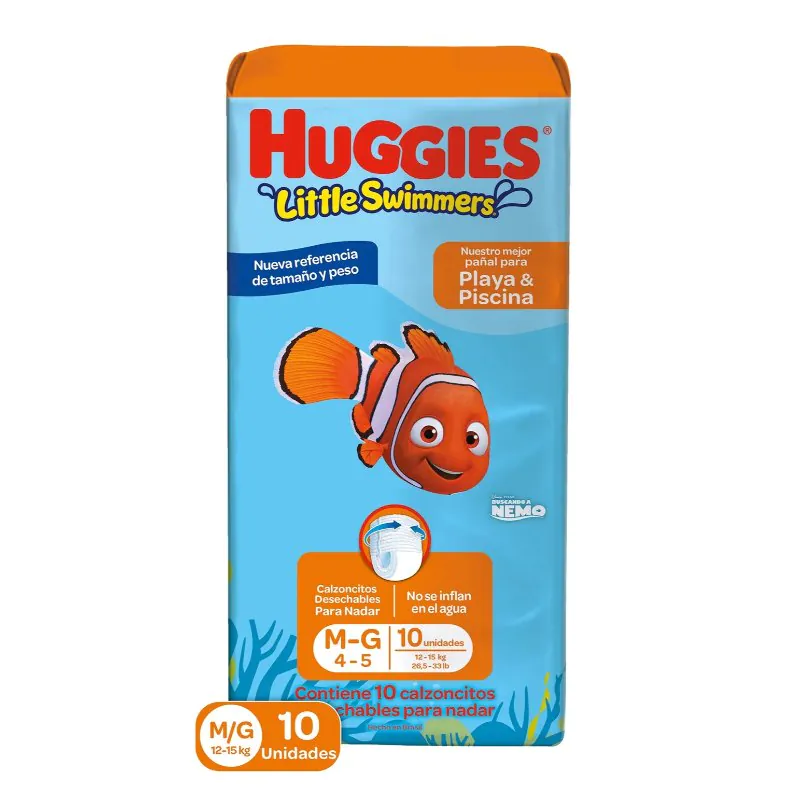 HUGGIES LITTLE SWIME.M-G 10 UND - Imagen 1