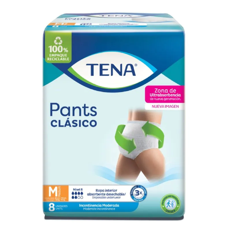 200036658-1.jpg TENA PANTS COMFORT MEDIUM 8 UNID - Imagen 1
