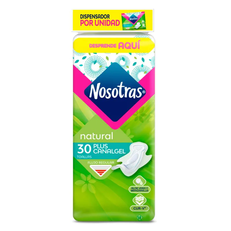 TOA.NOSOTRAS NATURAL PLUS CANALGEL 30UND - Imagen 1