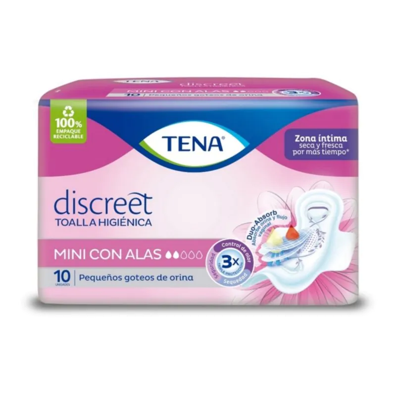 200038467-1.jpg TENA MUJER MINI ALAS 10 UND - Imagen 1