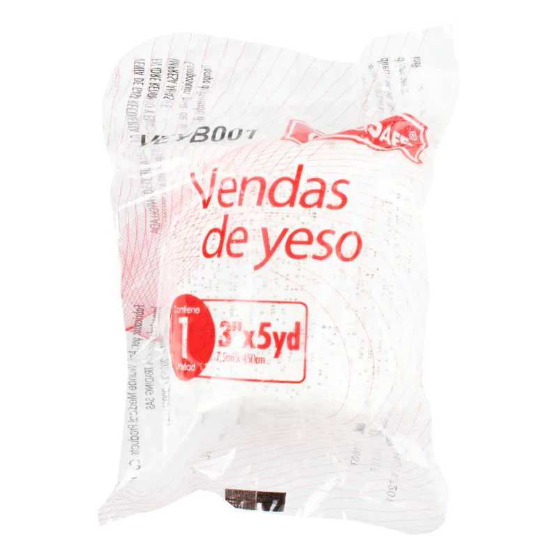 VENDAS YESO BLANCA ALFASAFE 3X5 - Imagen 1