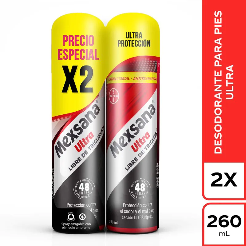 2 DTE.MEXSANA PIES ULTRA SPR.260 ML.P.E. - Imagen 1