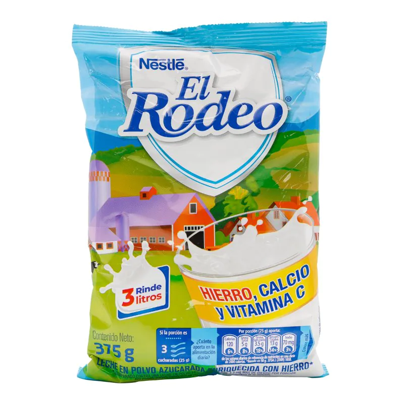 LECHE EN POLVO EL RODEO 375 GR - Imagen 1