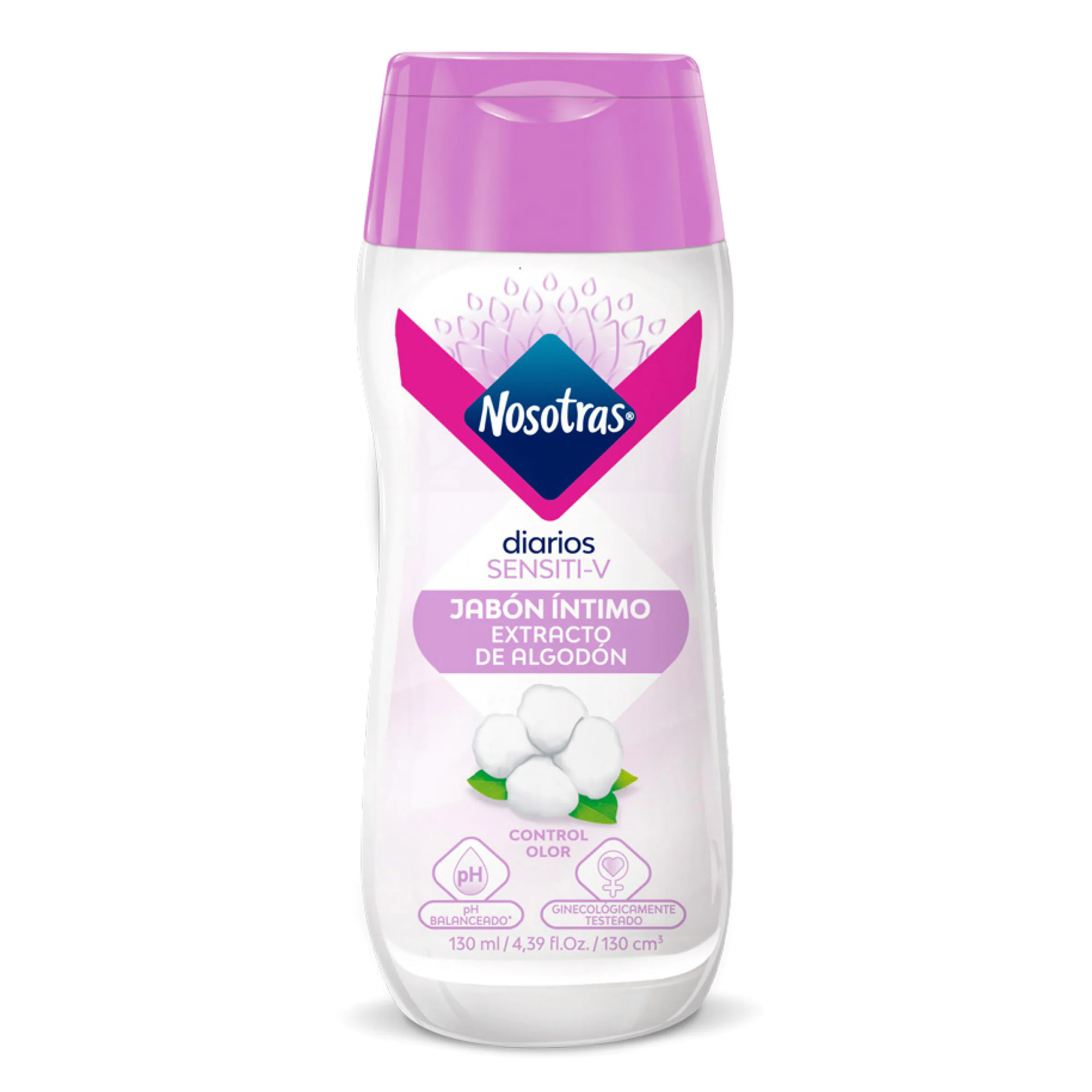 JABON INTIMO NOSOTRAS SENSITI-V 130 ML - Imagen 1