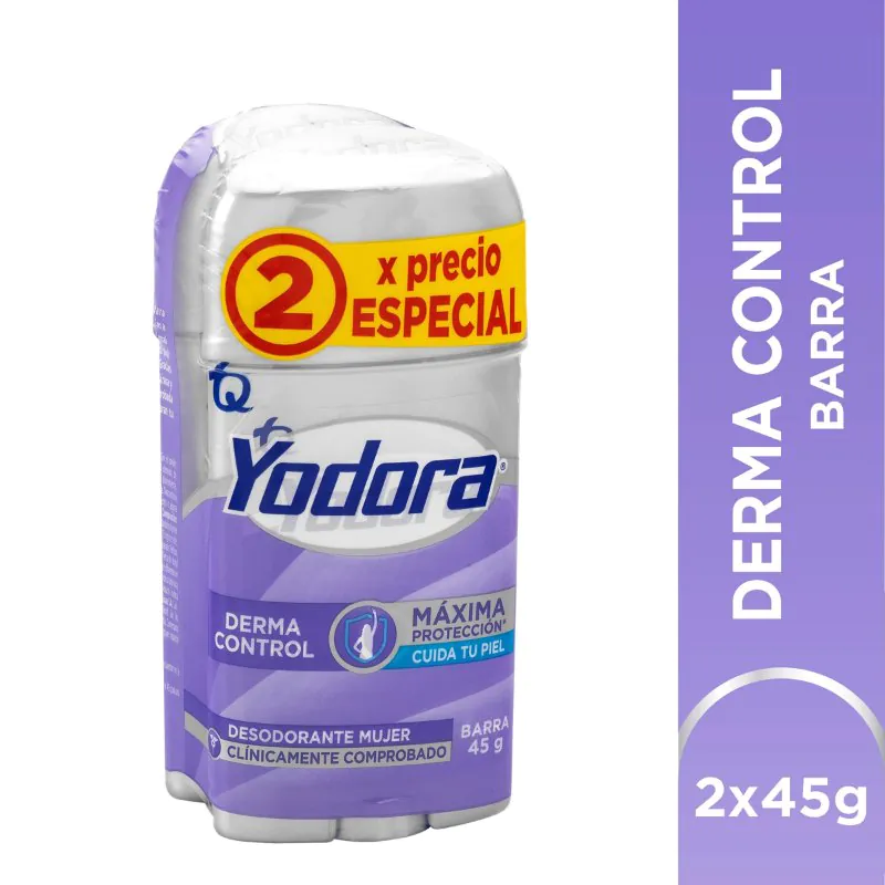 2 DTE YODORA BAR DERM CONTROL 45 G P.E M - Imagen 1