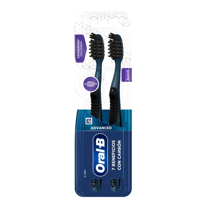 2 CEPILLO MANUAL ORAL-B 7 BEN. NEGRO - Imagen 1