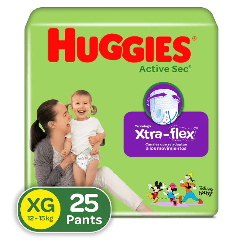HUGG PANTS ACTIVE SEC ET.4 XG 25 UDS - Imagen 1